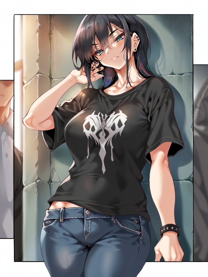 11586-2596303200-score_9, score_8_up, score_7_up, score_6_up, score_5_up,  _lora_clemasahiroXLP_0.7_ cle masahiro, 1girl, jeans, t-shirt, comic,.png